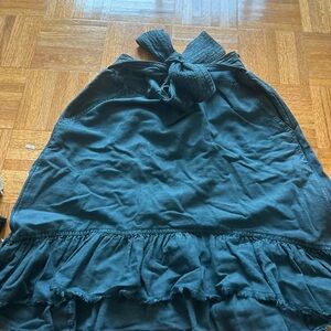Anthropologie Dark Teal A-Line Skirt